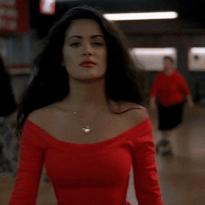 Feet: Salma Hayek getting her toes sucked and almost sucking on her own toes - GIF Video 